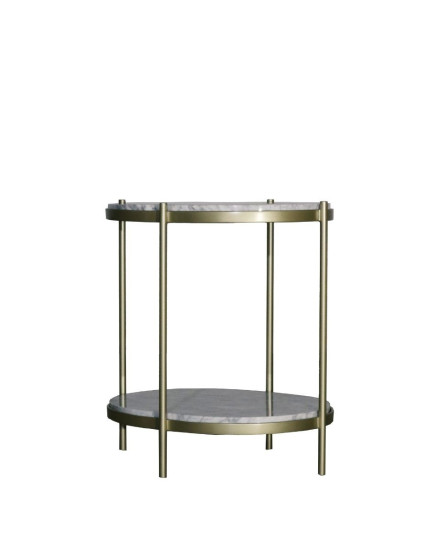Abigail Oval Marble Side Table