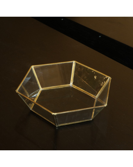 Hexa Glass Multifunctional Tray ‐ S