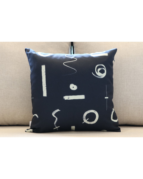 Abstract Ivory Cushion