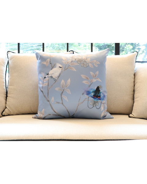 Blue Cendrawasih Cushion (L)