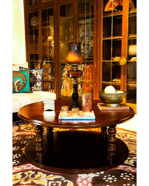 Lung Kembang Mlathi Round Coffee Table