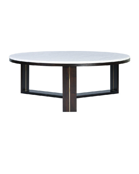 Charlotte Round Drawer Coffee Table Marble